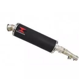 Honda NC 700 S (RC61) 2012-2014 Kit Silencieux: Silencieux Rond Noir Inox 400mm