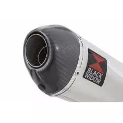 CBF600 S N SA (PC43) 08-13 Tube de raccord et Silencieux Ovale En Inox & Carbone 200mm