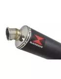 CB600 (PC41) Hornet 07-13 Silencieux & tube de raccord  Et Silencieux Rond Black Stainless 400mm