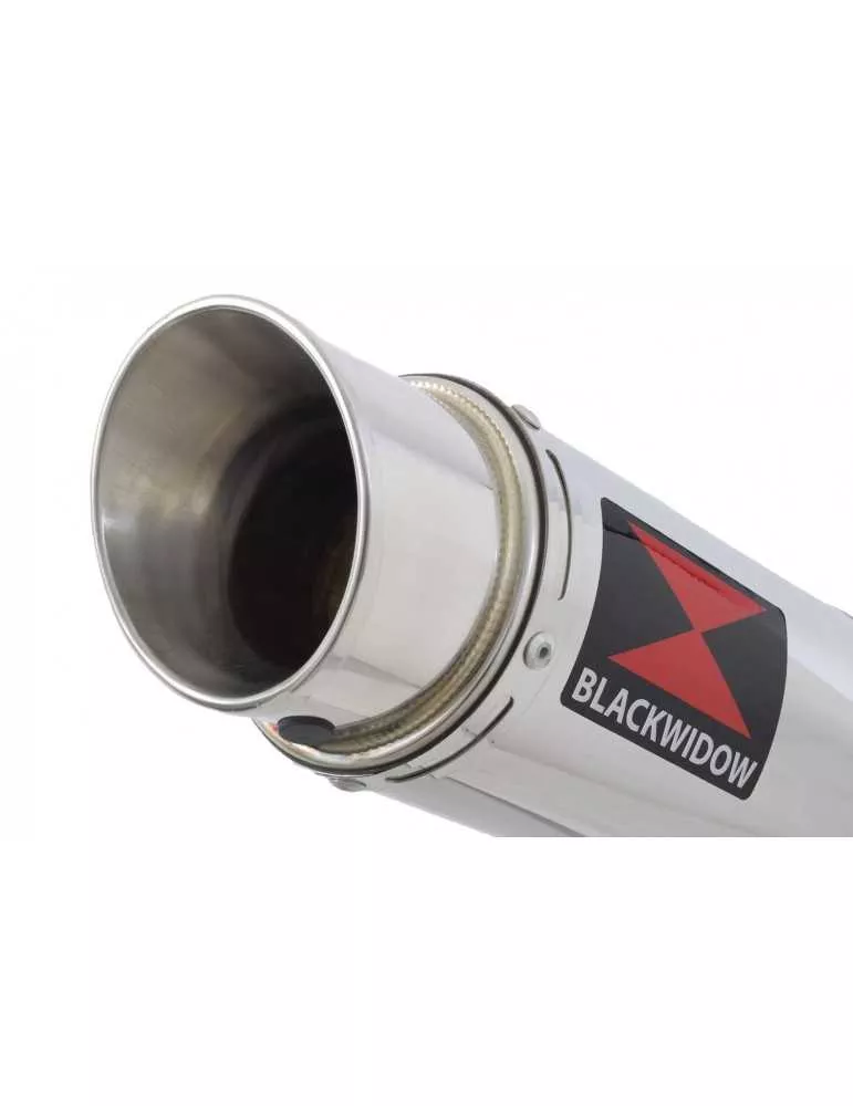 CB600 (PC41) Hornet 07-13 Silencieux & tube de raccord  Et Silencieux Rond GP Style En Inox 360mm
