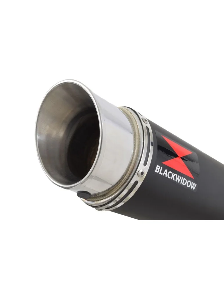 CB600 (PC41) Hornet 07-13 Silencieux & tube de raccord  Et Silencieux GP Rond Black Stainless 360mm