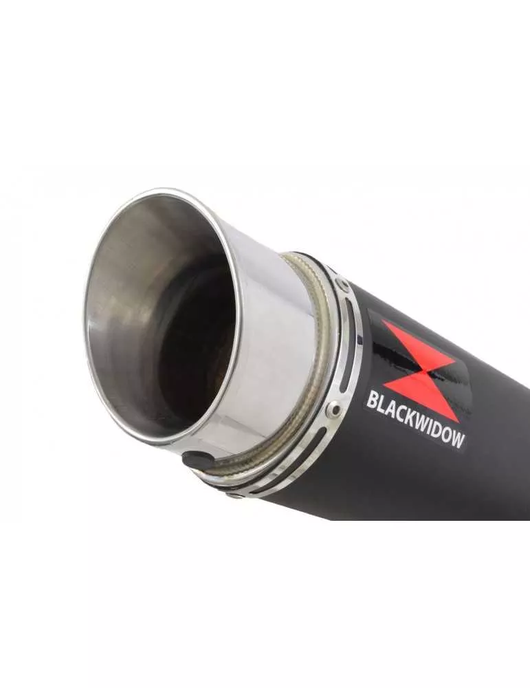 CB600 (PC41) Hornet 07-13 Silencieux & tube de raccord  Et Silencieux GP Rond Black Stainless 360mm