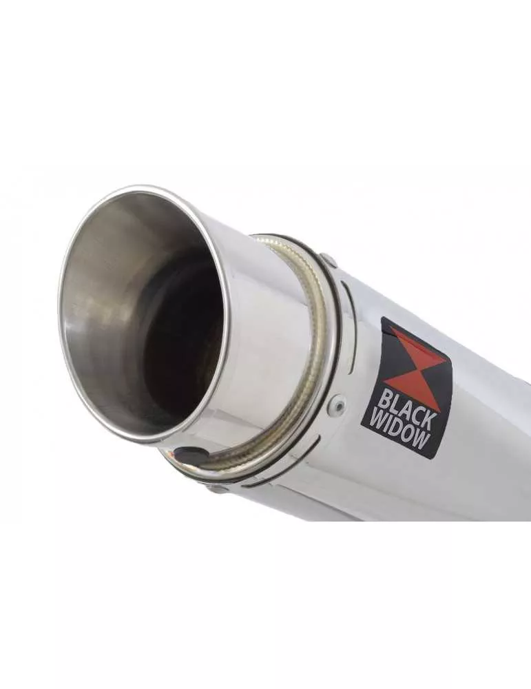 CB600 (PC41) Hornet 07-13 Silencieux & tube de raccord  Et Silencieux Rond GP Style En Inox 350mm