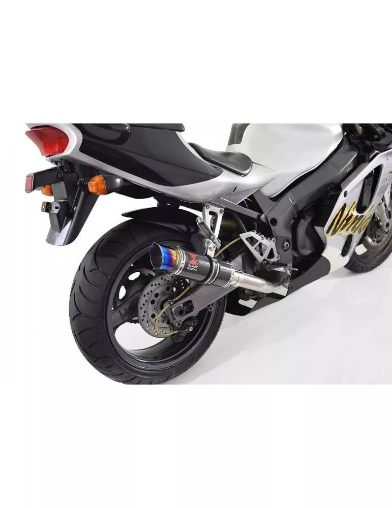 ZXR750 ZXR 750 J K L M 91-95 Ligne complète & Silencieux Rond GP Style en Carbone + Canule En Inox Anodisé 230mm