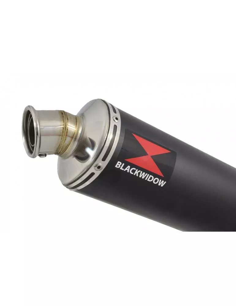 CB600 (PC41) Hornet 07-13 Silencieux & tube de raccord  Et Silencieux Rond Black Stainless 300mm