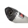 CB600 (PC41) Hornet 07-13 Silencieux & tube de raccord  Et Silencieux Tri Ovale Stainless En Carbone 250mm
