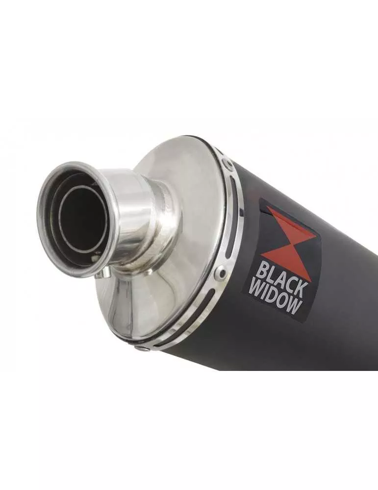 CB600 (PC41) Hornet 07-13 Silencieux & tube de raccord  Et Silencieux Ovale Noir En Inox 230mm