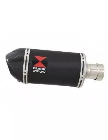 ZX-11 4-1 Ligne complète & Silencieux Ovale Noir En Inox + Canule En Carbone 200mm