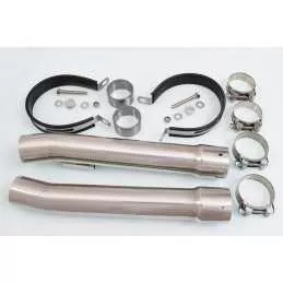 CB1100 X11 4-2 Tube de raccords et Silencieux Ovale Noir En Inox 400mm