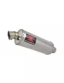 ZX6R ZX-6R 2009/2016 Decata / Kit Tube de raccord & Silencieux Rond en Inox 300mm