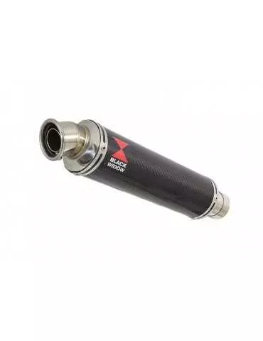 ZX6R ZX-6R 2009/2016 Exhaust tube de raccord & Rond En Carbone Silencieux 350mm