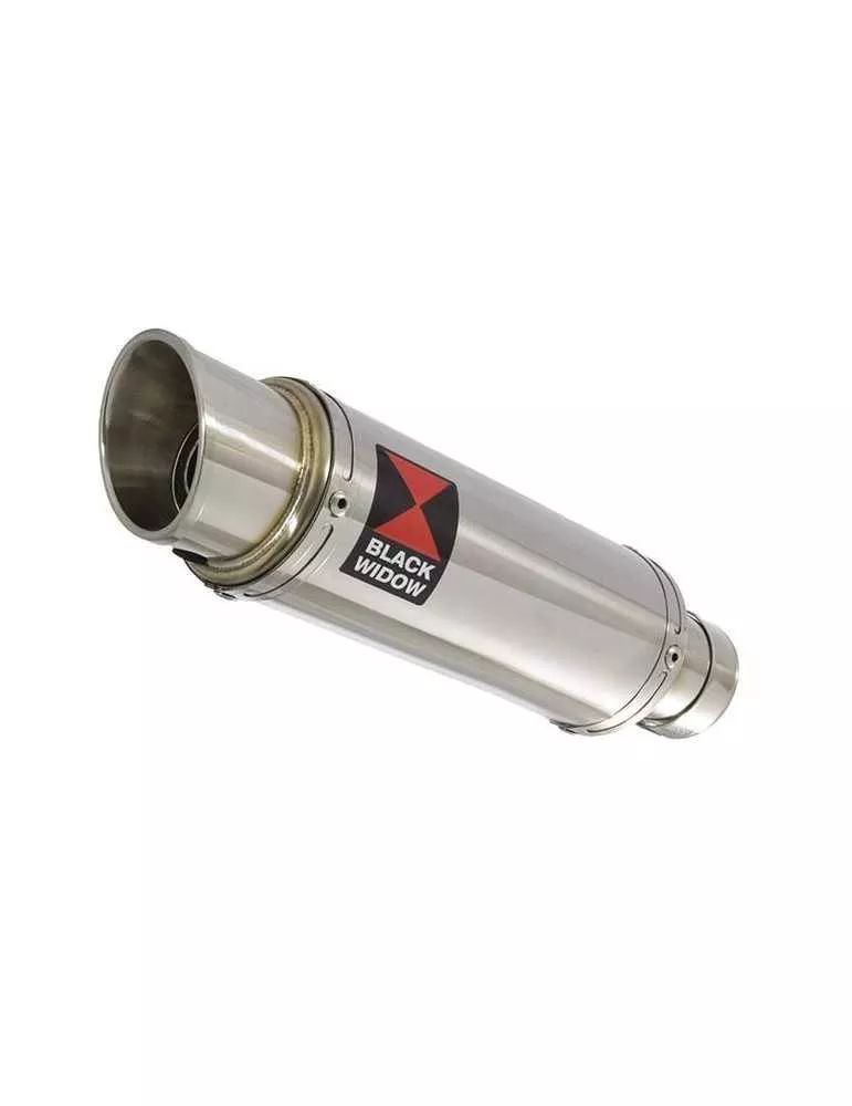 ZX6R ZX-6R 2009/2016 Tube de raccord & Silencieux Rond GP Style En Inox 230mm