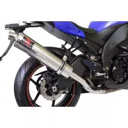 ZX6R ZX-6R 636 2013/2020 Decata / Tube de raccord & Silencieux Rond en Inox 450mm
