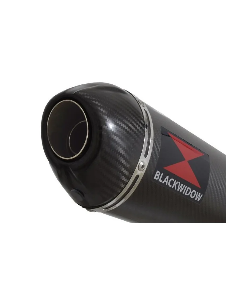 ZX6R ZX-6R 636 2013/2020 Decata / Tube de raccord & Silencieux Ovale En Carbone 400mm