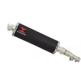 Honda NC 700 S (RC61) 2012-2014 Kit Silencieux : Silencieux Ovale Noir Inox 400mm