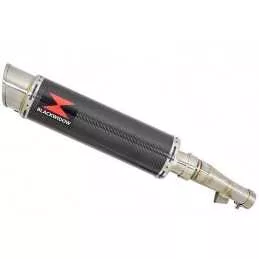 Honda NC 700 S (RC61) 2012-2014 Kit Silencieux: Silencieux Rond GP Style Carbone 360mm