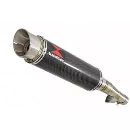 Honda NC 700 S (RC61) 2012-2014 Kit Silencieux: Silencieux Rond GP Style Carbone 360mm