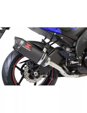 ZX6R ZX-6R 636 2013/2020 Decata / Tube de raccord & Silencieux Hexagonale En Carbone 300mm