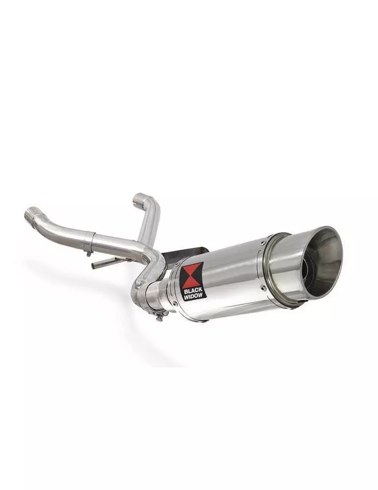 R1150 GS Décatalyseur exhaust collector & Rond Silencieux En Inox 200mm