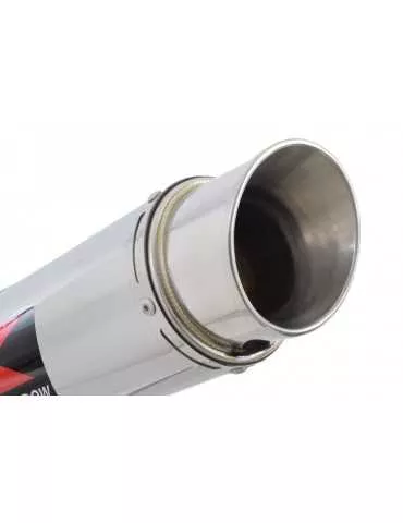 R1150 GS Décatalyseur exhaust collector & Rond Silencieux En Inox 200mm