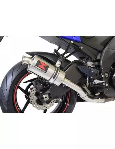 ZX6R ZX-6R 636 2013/2020 Decata / Tube de raccord & Silencieux Ovale en Inox 230mm