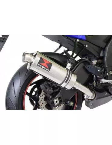 ZX6R ZX-6R 636 2013/2020 Tube de raccord & Silencieux Ovale En Inox 300mm