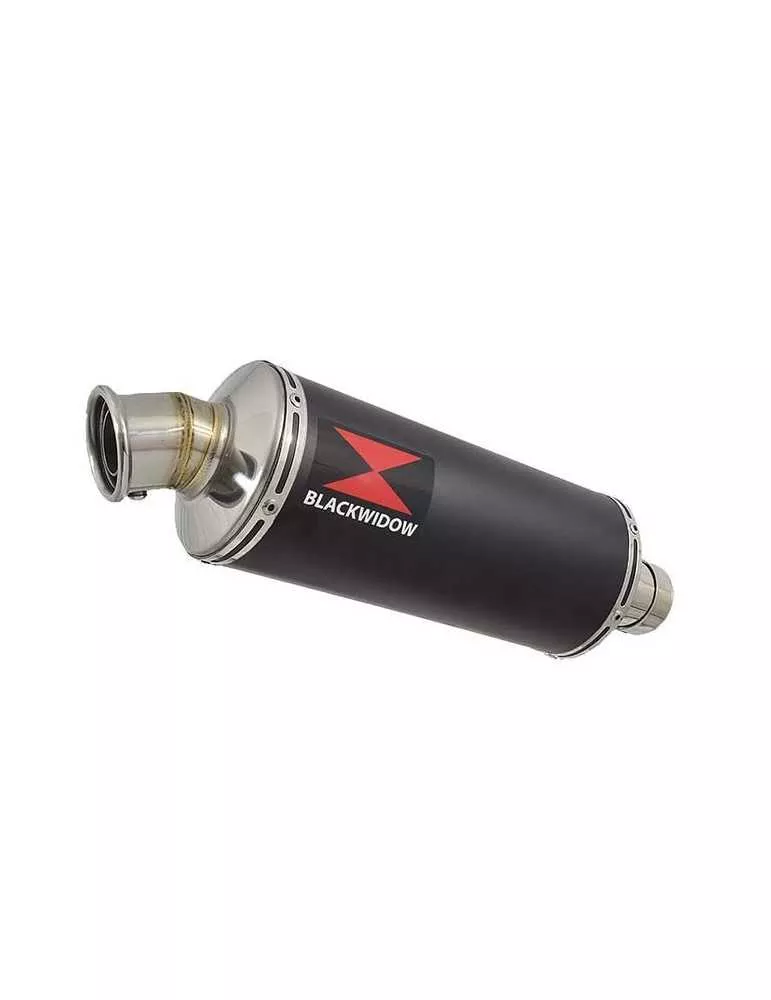 ZX6R ZX-6R 636 2013/2020 Tube de raccord & Silencieux Rond Noir En Inox 300mm
