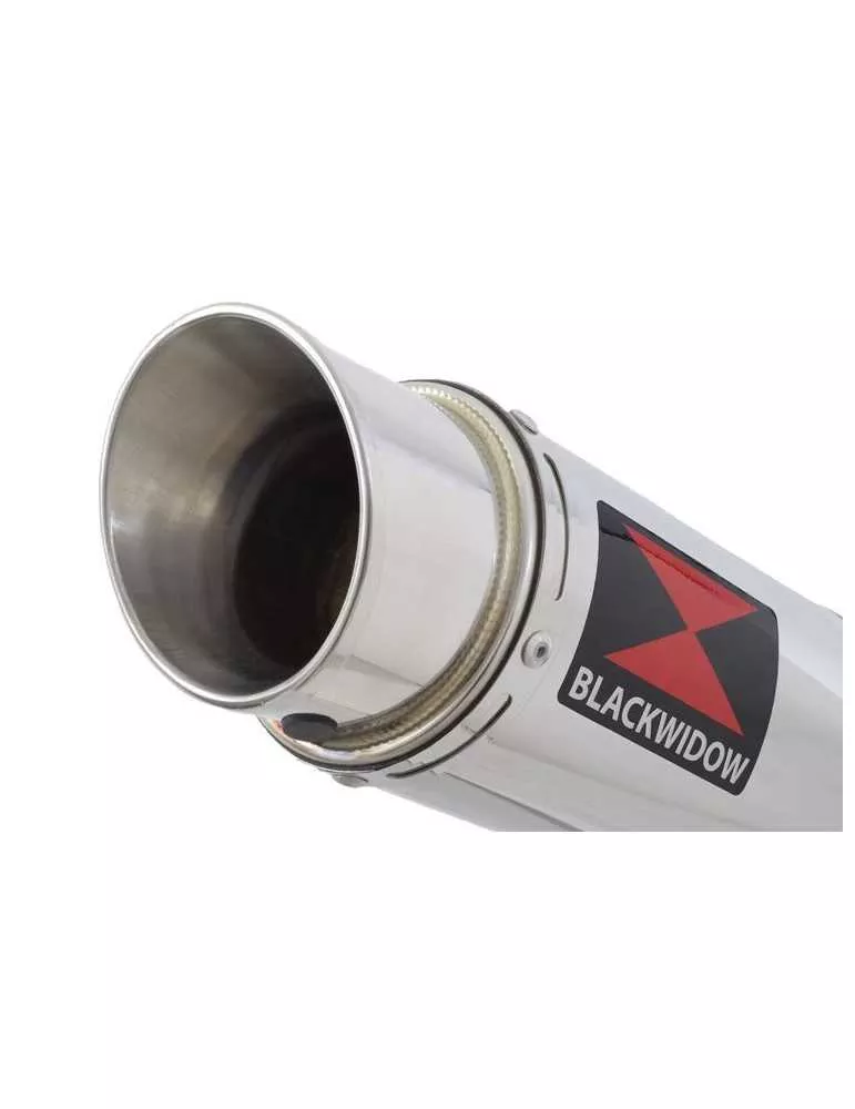 ZX6R ZX-6R 636 2013/2020 Decata / Tube de raccord & Silencieux Rond en Inox 200mm