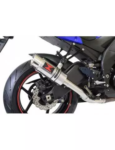 ZX6R ZX-6R 636 2013/2020 Decata / Tube de raccord & Silencieux Rond en Inox 200mm