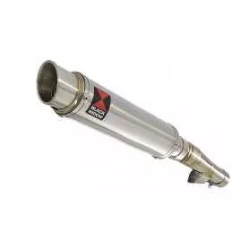 Honda NC 700 S (RC61) 2012-2014 Kit Silencieux: Silencieux Rond GP Style Inox 350mm