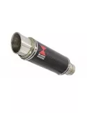 ZX6R ZX-6R 636 2013/2020 Tube de raccord & Silencieux GP Rond En Carbone & Canule en Titane 230mm