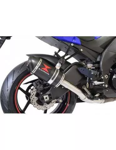 ZX6R ZX-6R 636 2013/2020 Decata / Tube de raccord & Silencieux Ovale En Carbone 200mm