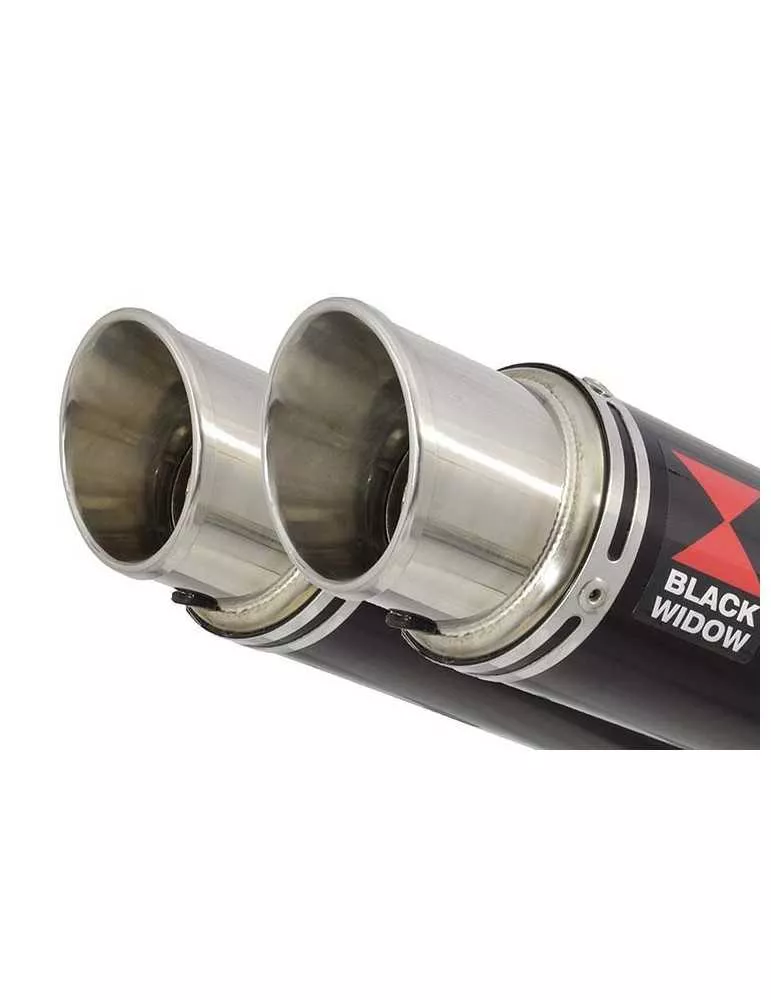 Z1000 ZR1000A 2003 04 05 06 4-2 Silencieux Rond GP Style Noir En Inox 350mm