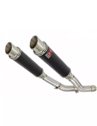 Z1000 ZR1000A 2003 04 05 06 4-2 Silencieux Rond GP Style Noir En Inox 350mm