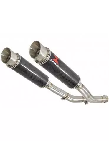 KAWASAKI Z1000 ZR1000A 2003 04 05 06 4-2  Silencieux Rond GP Style En Carbone 360mm