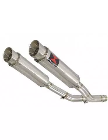 KAWASAKI Z1000 ZR1000A 2003 04 05 06 4-2 Exhaust Silencieuxs Rond GP Style Stainless Silencieuxs 360mm