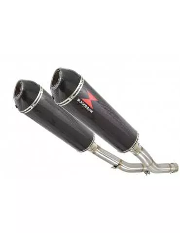 Z1000 ZR1000A 2003 04 05 06 4-2 Silencieux Ovale En Carbone + Canule en Carbone 400mm