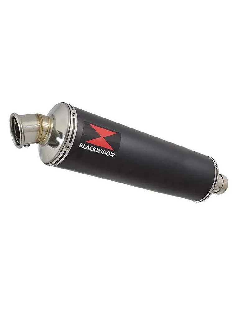 Z750 ZR750 Z750S 04 05 06 Tube de raccord et Silencieux Rond Noir En Inox 400mm