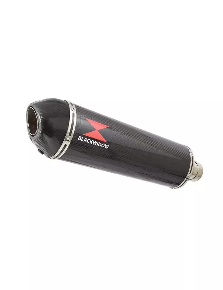 Z750 ZR750 Z750S 04 05 06 Tube de raccord et Silencieux Ovale En Carbone + Canule en Carbone 400mm
