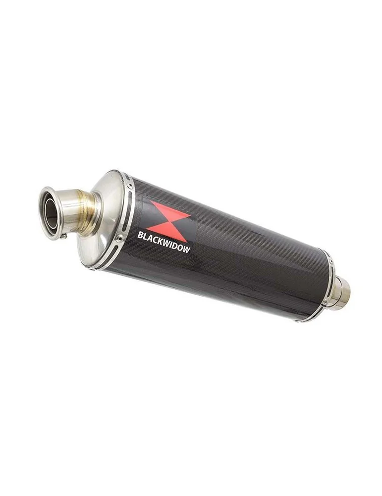 Z750 ZR750 Z750S 04 05 06 Tube de raccord et Silencieux Ovale En Carbone 400mm