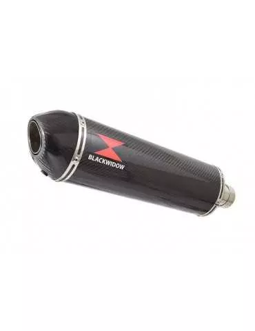 Z750 Z750R Z750L 07-14 Tube de raccord et Silencieux Ovale En Carbone + Canule en Carbone 400mm