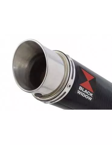 Z750 Z750R Z750L 07-14 Tube de raccord et Silencieux GP Rond En Carbone 350mm