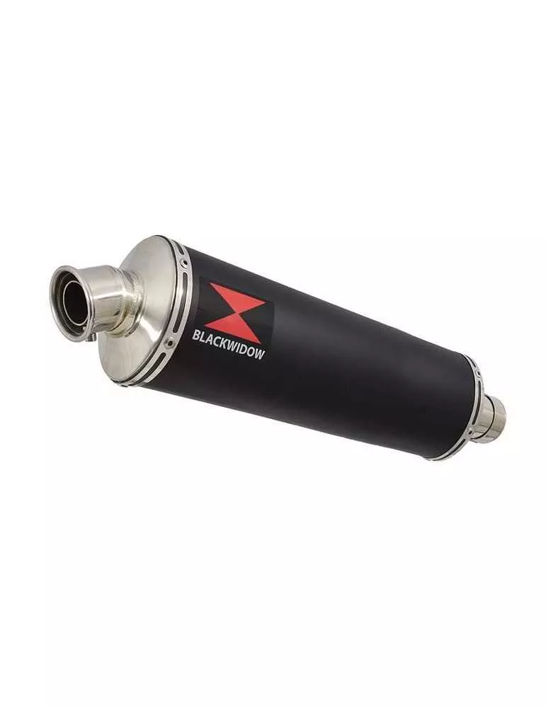 Z750 Z750R Z750L 07-14 Tube de raccord et Silencieux Ovale Noir En Inox 400mm
