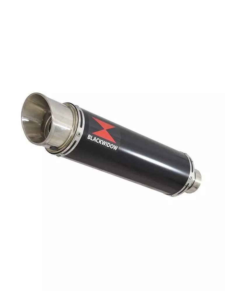 Z750 Z750R Z750L 07-14 Tube de raccord et Silencieux Rond GP Style Noir En Inox 360mm