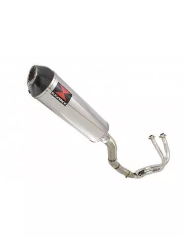 Ninja 650 2017 Decata Passage Haut Ligne complète + Silencieux Ovale en Inox & Canule en Carbone 400mm