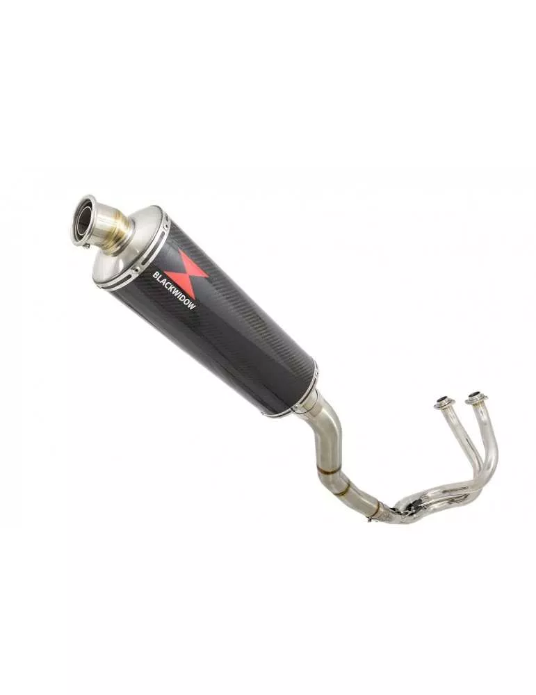 Ninja 650 2017 Decata Passage Haut Ligne complète + Silencieux Ovale En Carbone 400mm