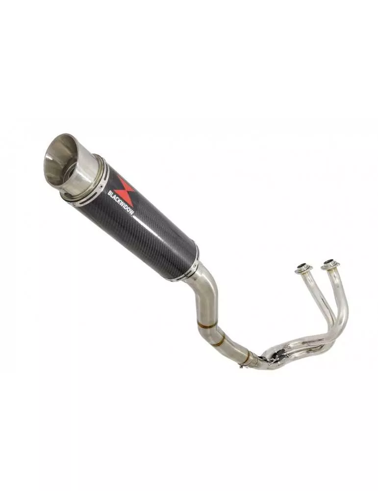 Ninja 650 2017 Decata Passage Haut Ligne complète + Silencieux GP Rond En Carbone 360mm