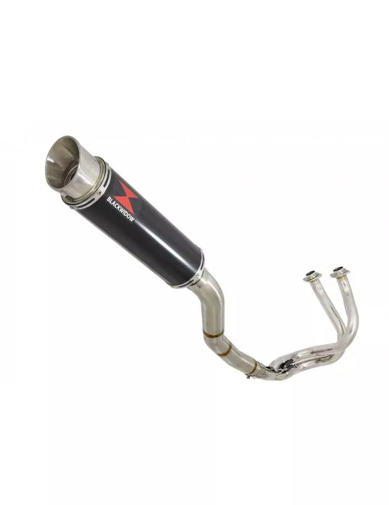 Ninja 650 2017 Decata Passage Haut Ligne complète + Silencieux GP Rond Noir en Inox 360mm