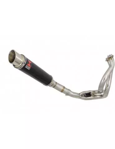 Ninja 650 2017 Decata Passage Bas Ligne complète + Silencieux GP Rond Noir en Inox 350mm