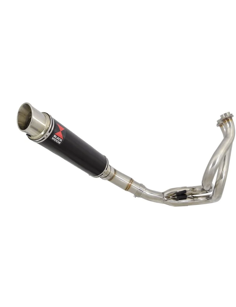 Ninja 650 2017 Decata Passage Bas Ligne complète + Silencieux GP Rond Noir en Inox 350mm